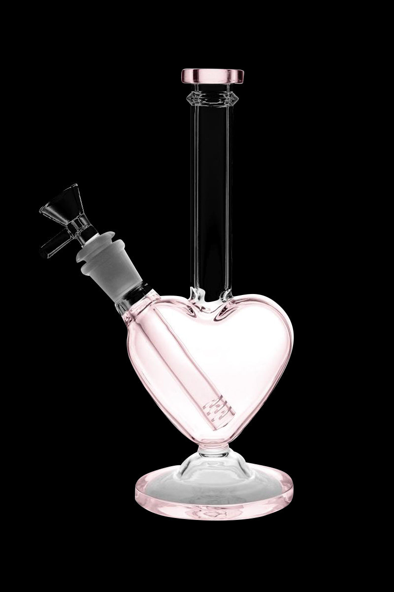 Romantic Heart-Shaped Glass Bong