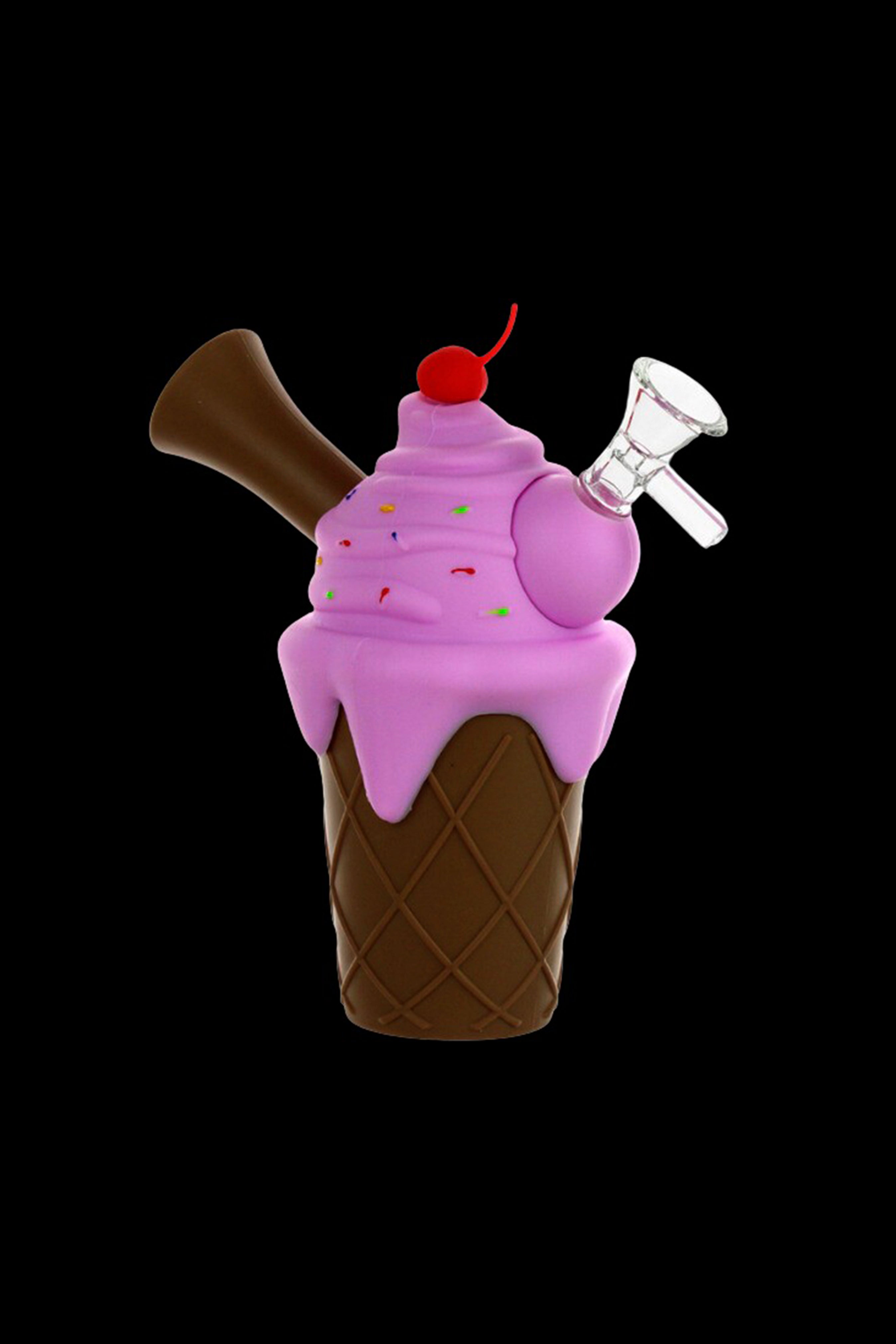 Cloud 8 Silicone Ice Cream Sundae Water Pipe - The Sweetest Smoking Companion