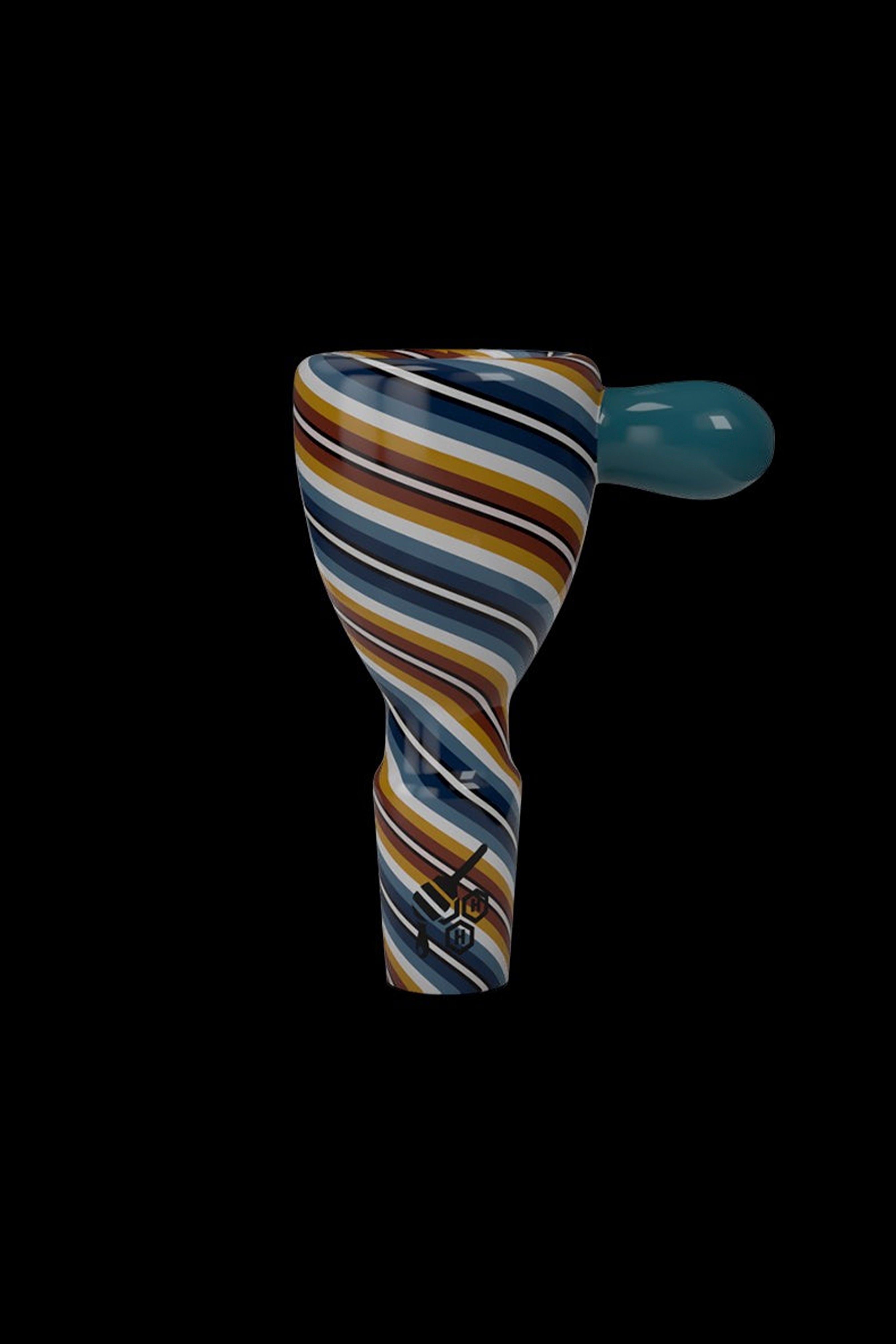 Honeybee Herb Stylish Wig Wag Stripped Bong Bowl