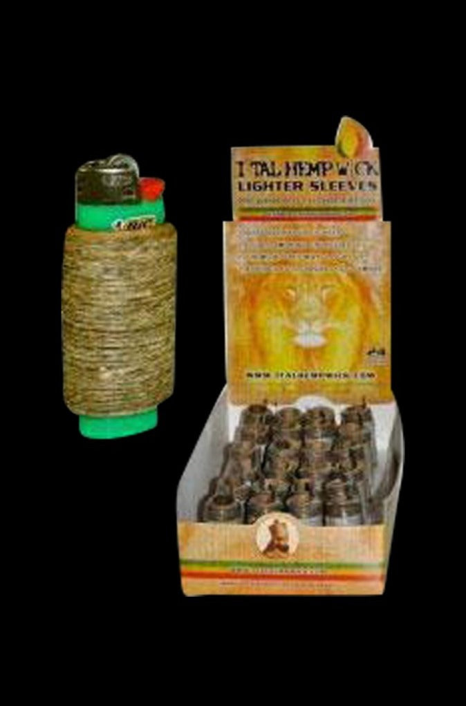 I-Tal Hempwick Lighter Sleeve - 24 Pack: Your Ideal Travel Smoking Companion
