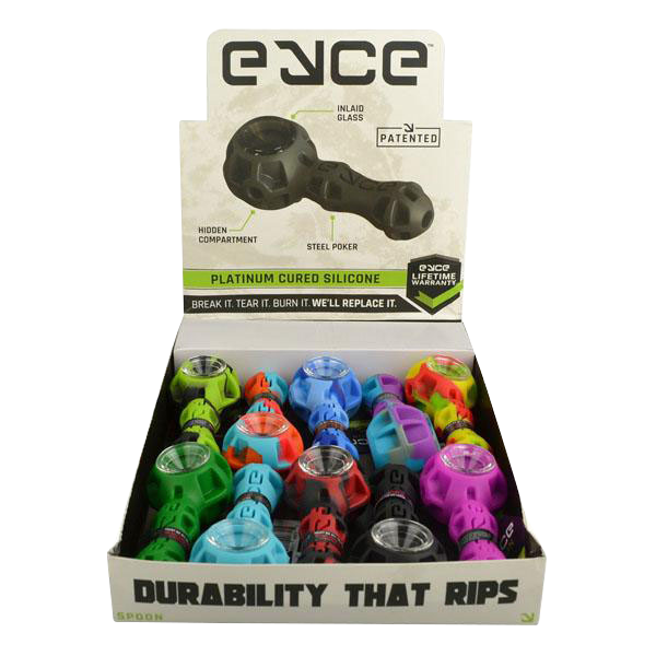EYCE Silicone Spoon Pipe - 10 Pack Display: A Must-Have Smoking Set!