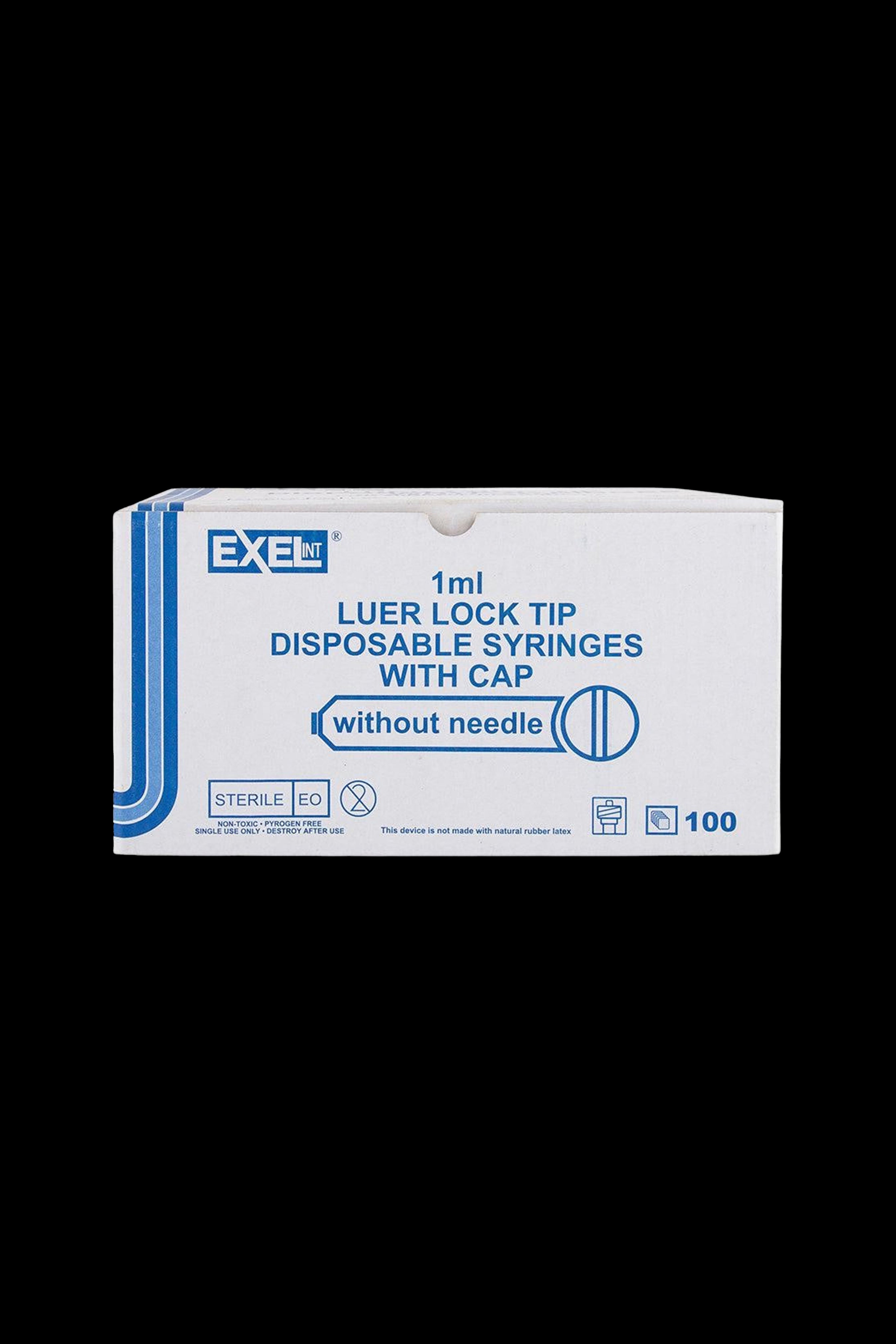 Premium 1ml Luer Lock Glass Syringes - Pack of 100