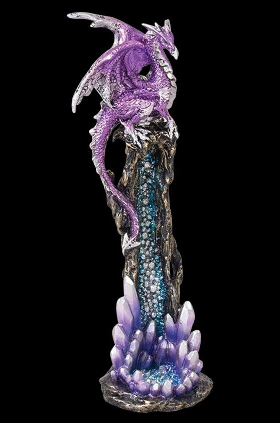 Enchanting Crystal Dragon Incense Burner