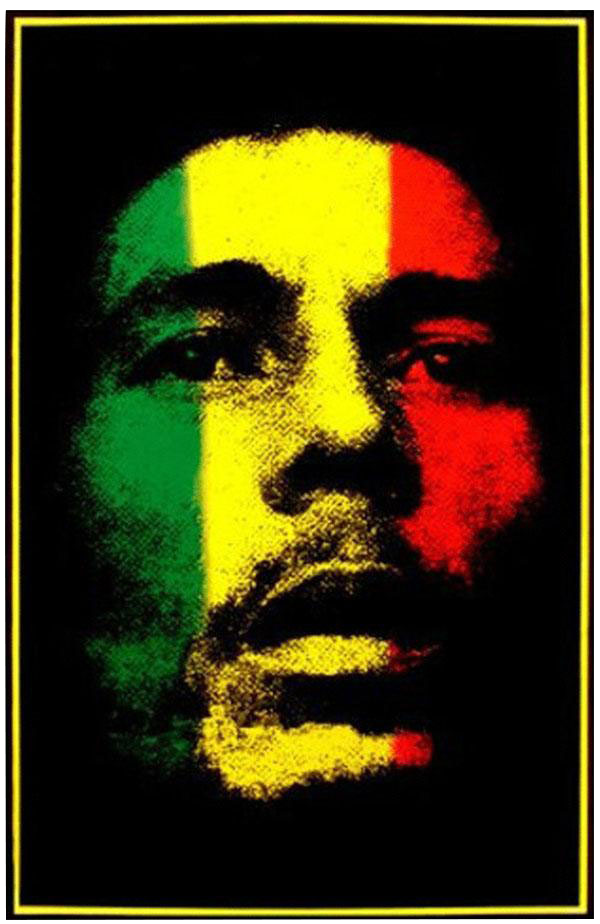 Bob Marley Blacklight Poster - A Reggae Masterpiece