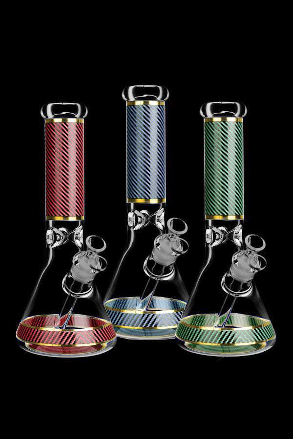 Stunning Pattern Beaker Water Bong - Huffy