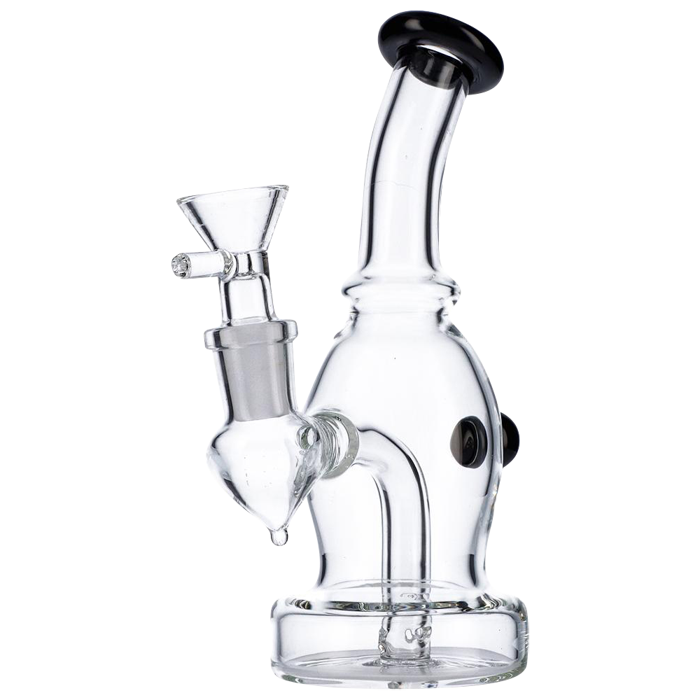Stunning Bent Neck Glass Bubbler