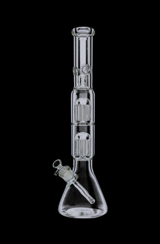 Gigantic Beaker Base Ice Bong with Double Tree Perc - Party Essential!