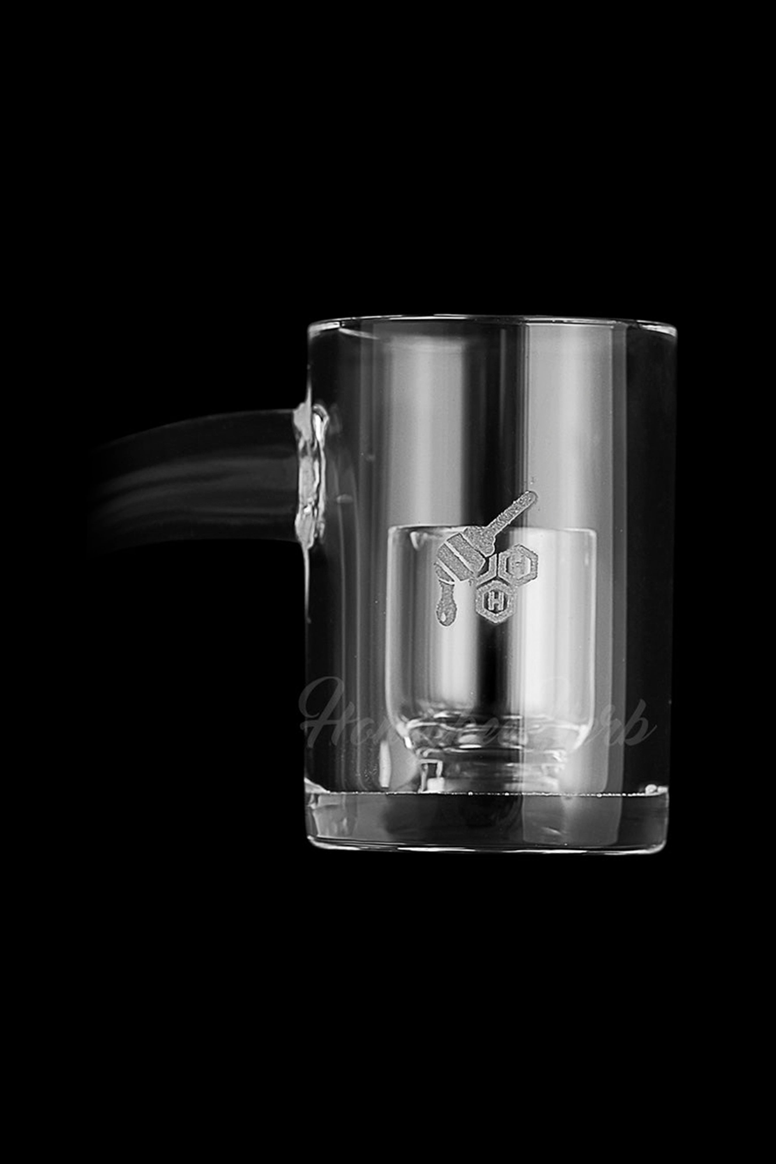 Honeybee Herb Nectar Cup Quartz Banger - Stunning Yellow Line