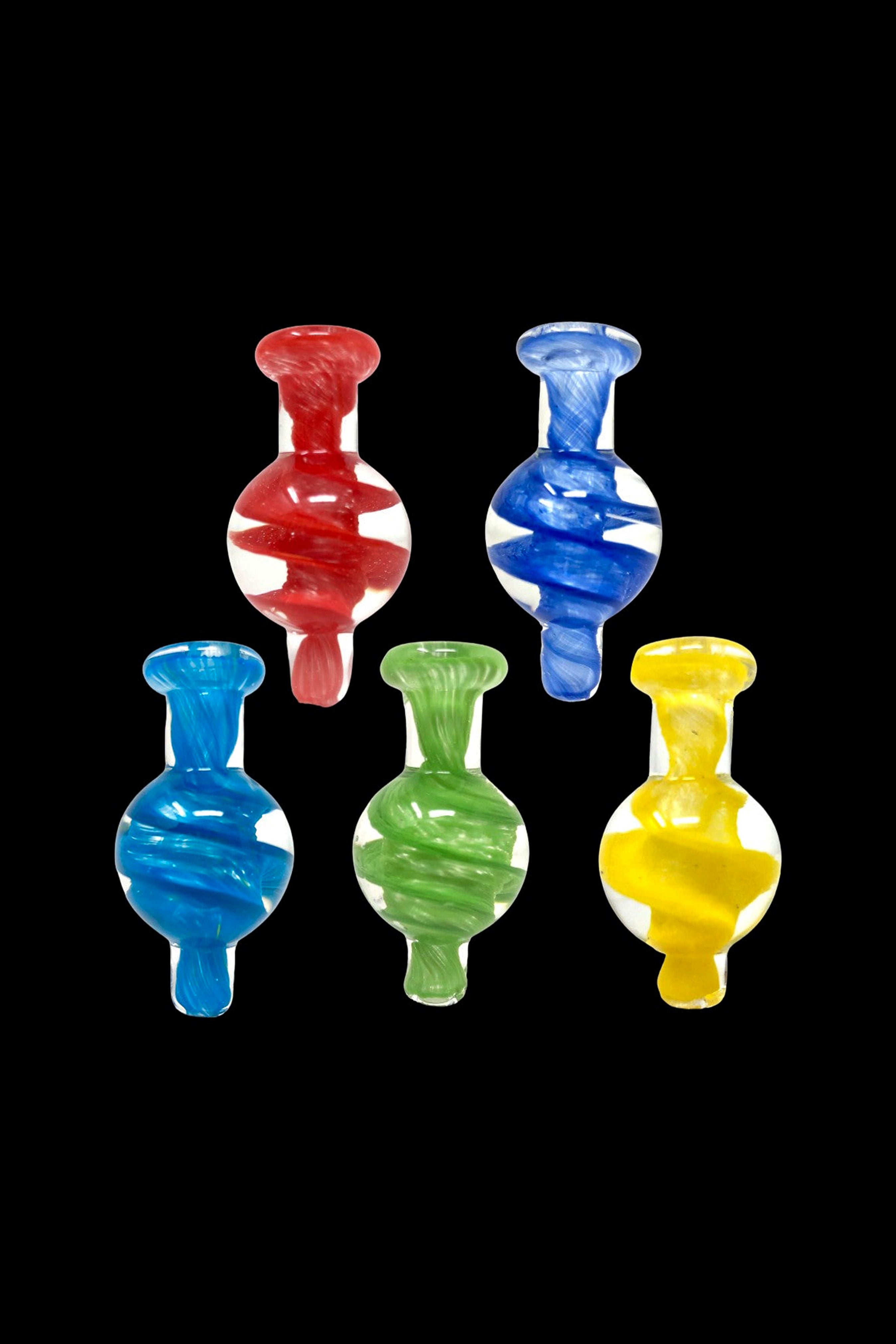 AFM Colored Glass Spiral Airflow Carb Cap - Elevate Your Dabbing!