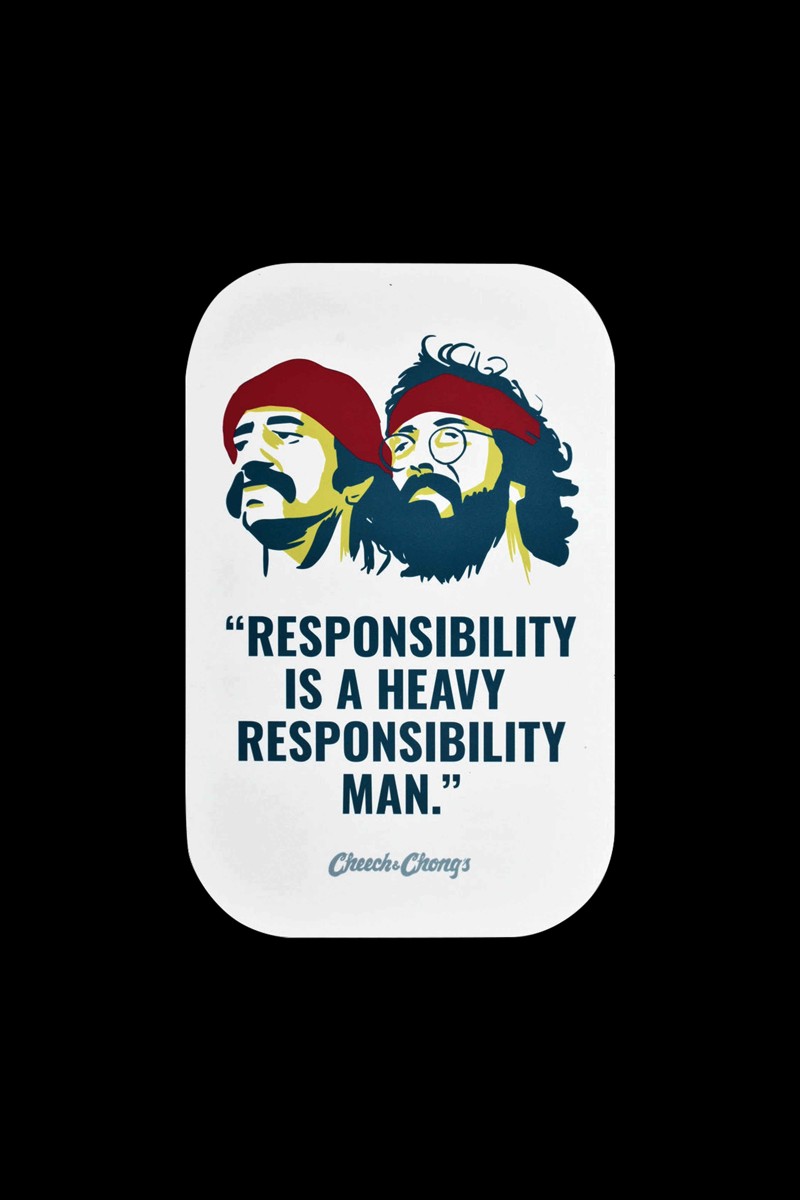 Cheech & Chong x Pulsar Metal Rolling Tray with Lid - A Must - Have for Stoner Fans!
