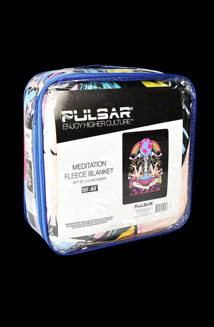 Pulsar Meditation Fleece Throw Blanket - A Must-Have for Relaxation