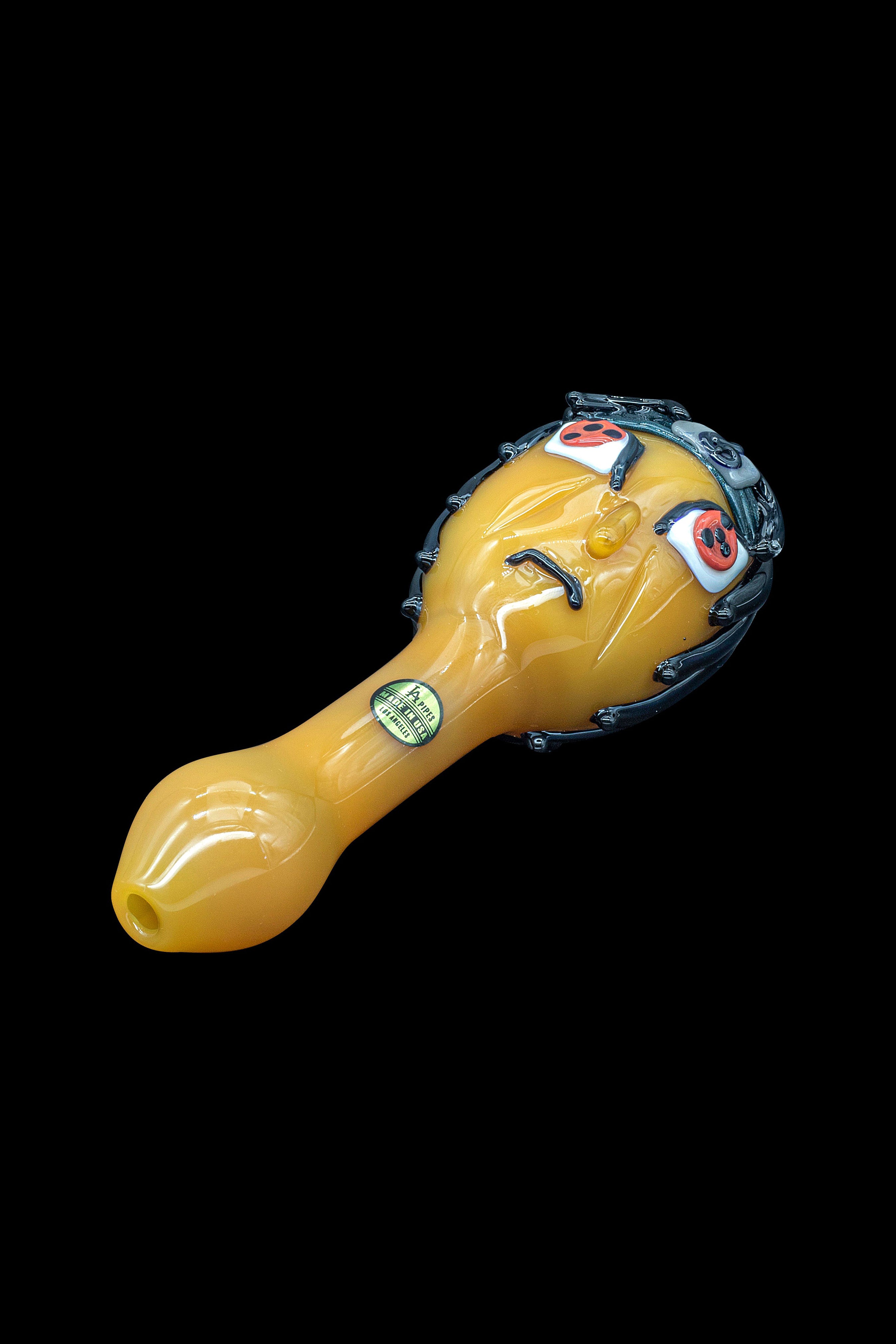 LA Pipes Itachi Uchiha Inspired Glass Smoking Pipe