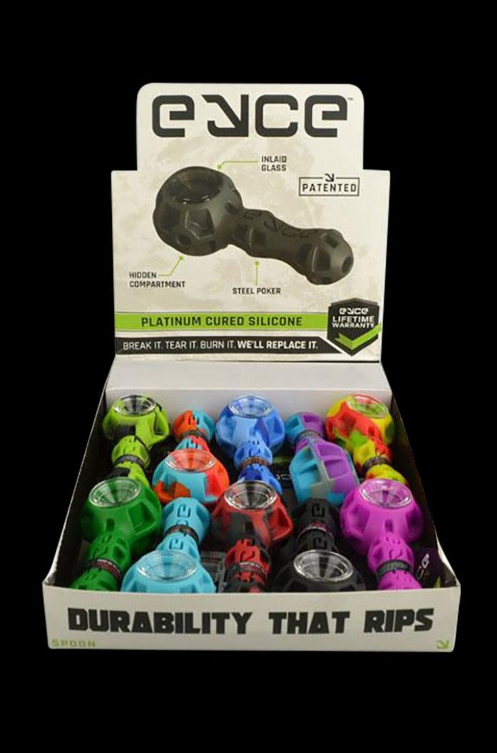 EYCE Silicone Spoon Pipe - 10 Pack Display: A Must-Have Smoking Set!