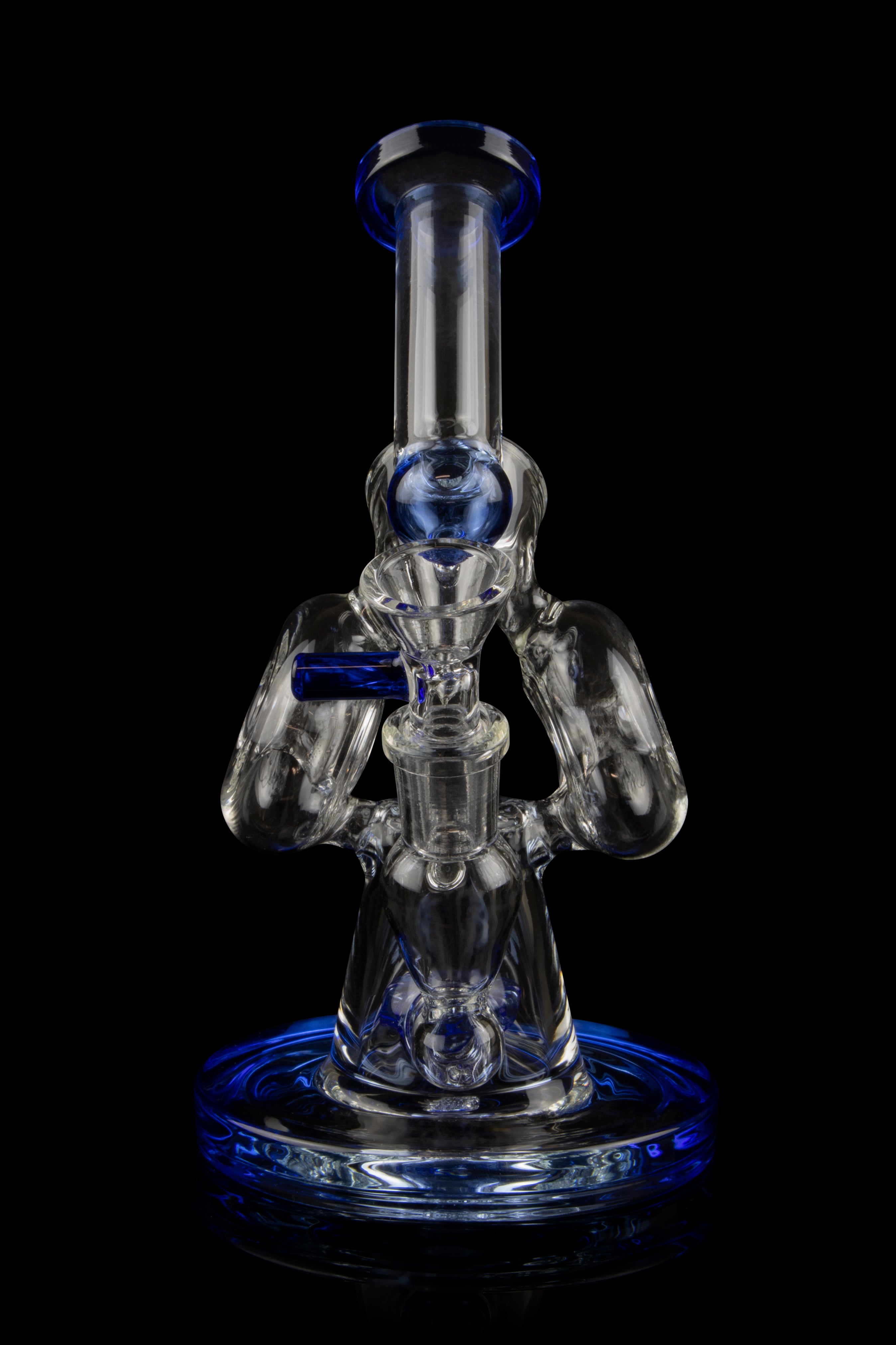 Valiant Hourglass Base Bent Neck Water Pipe - Stylish Smoking Companion