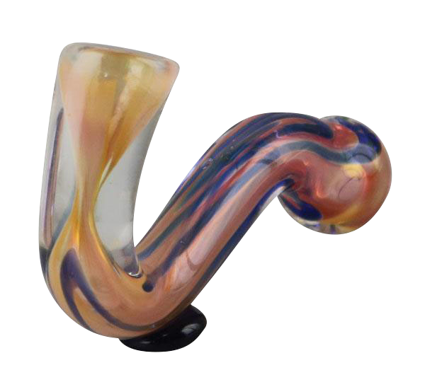 Stunning Double Glass Sherlock Chillum