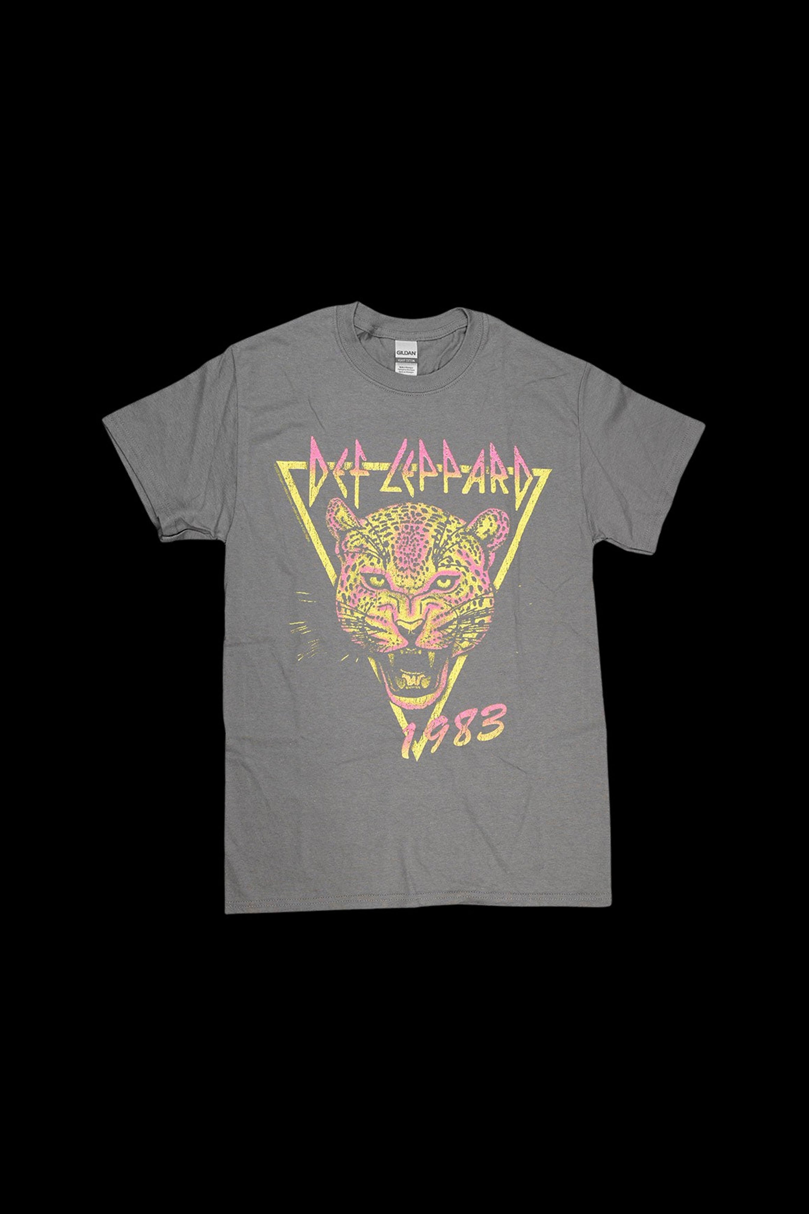 Brisco Brands Def Leppard 1983 Retro T-Shirt - A Must-Have for Rock Fans!