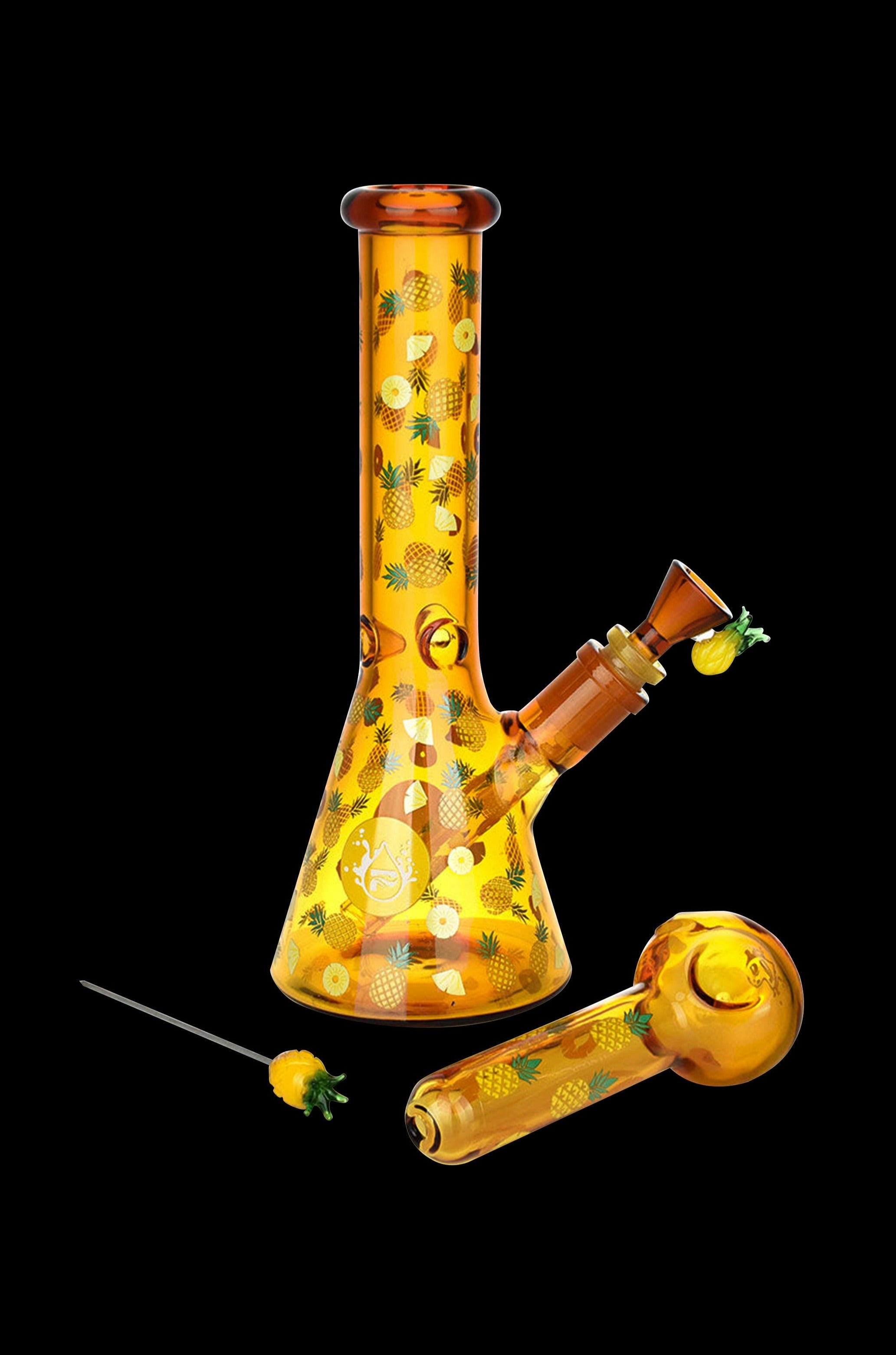 Pulsar Fruit Series Pineapple Express Glow Pipe Set - An Unforgettable Smoking Experience!