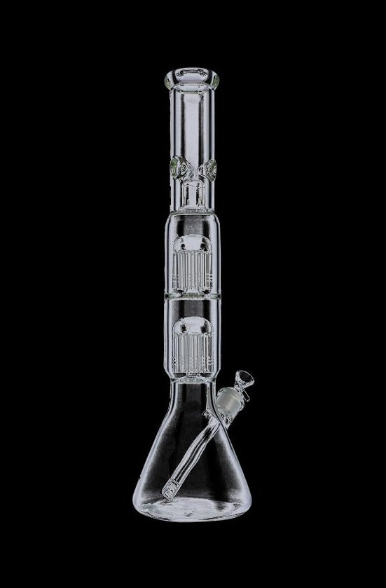 Gigantic Beaker Base Ice Bong with Double Tree Perc - Party Essential!