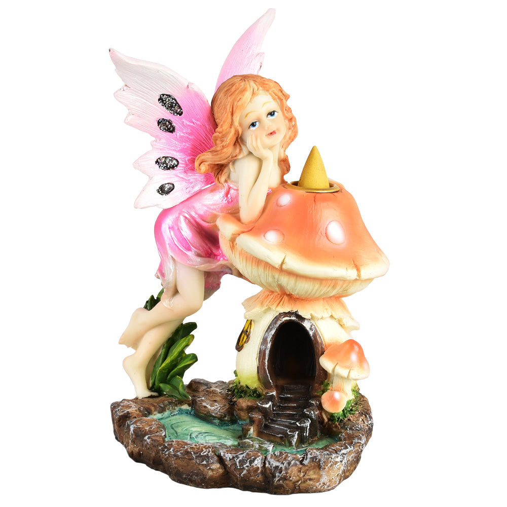 Enchanting Mushroom House & Fairy Backflow Incense Burner