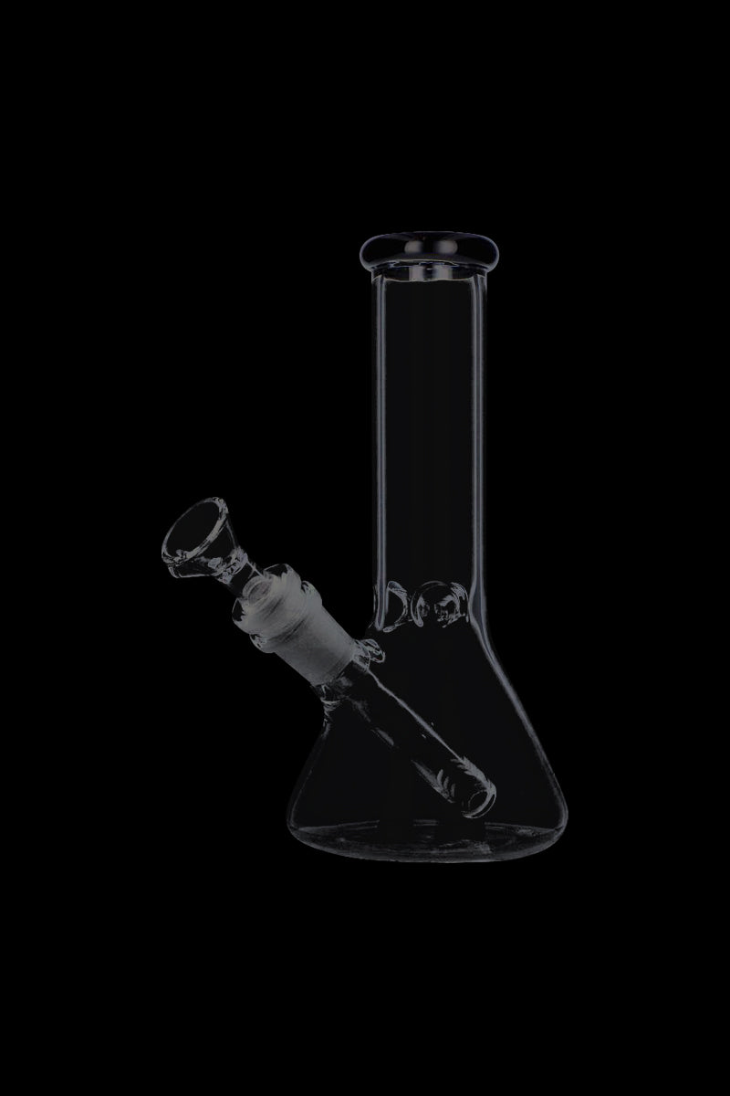 Exquisite Glass Beaker Base Ice Bong with Vibrant Colored Mouthpiece