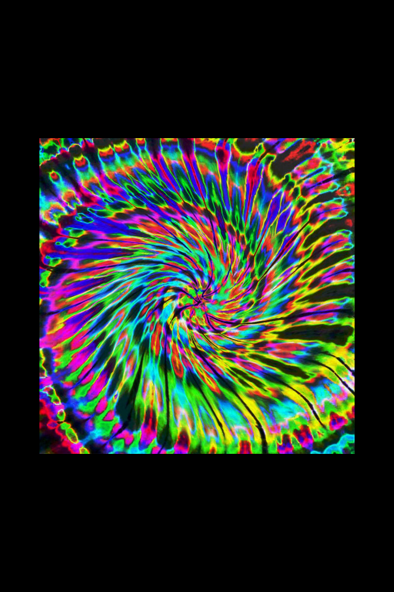 Feed A Hippie's Enchanting Tie - Dye Tapestry: Comfortably Spun