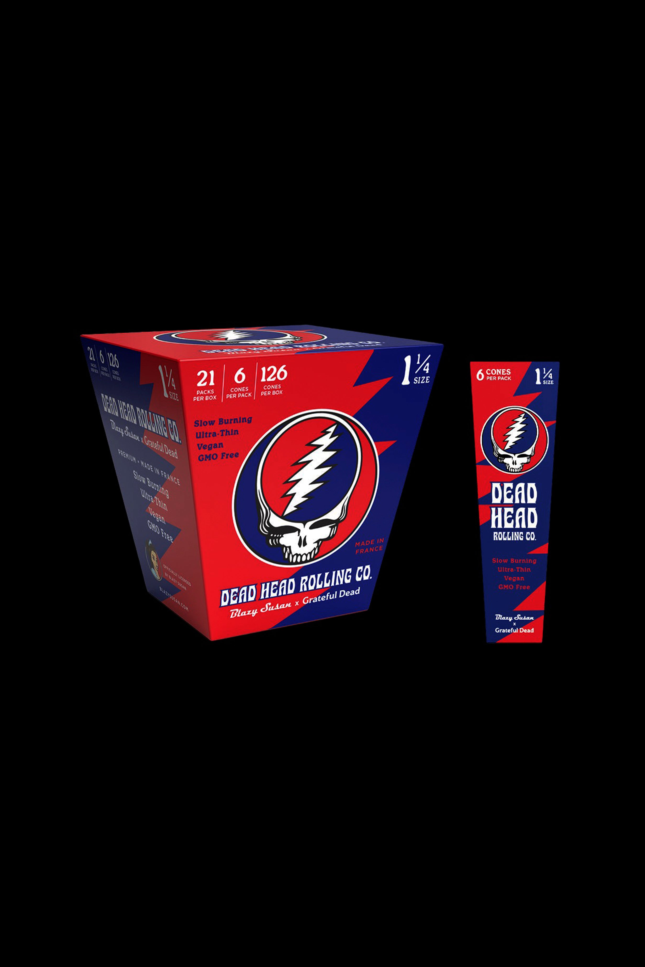 Blazy Susan x Grateful Dead Premium Pre - Rolled Paper Cones