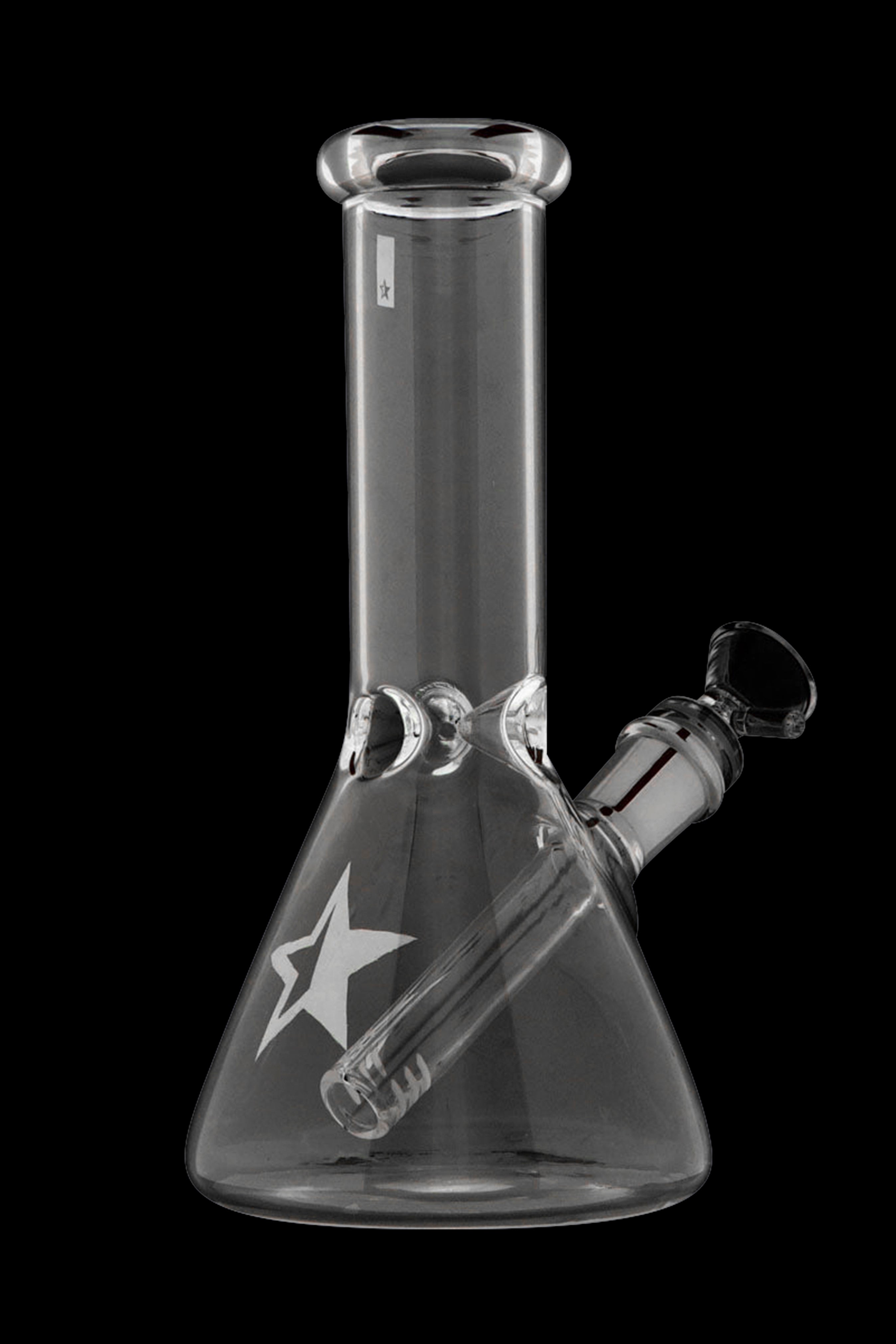 Famous Brandz Fumed Glass Beaker Water Pipe - Compact & Stylish
