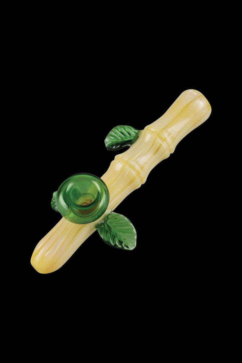 Exquisite Bamboo - Inspired Glass Hand Pipe