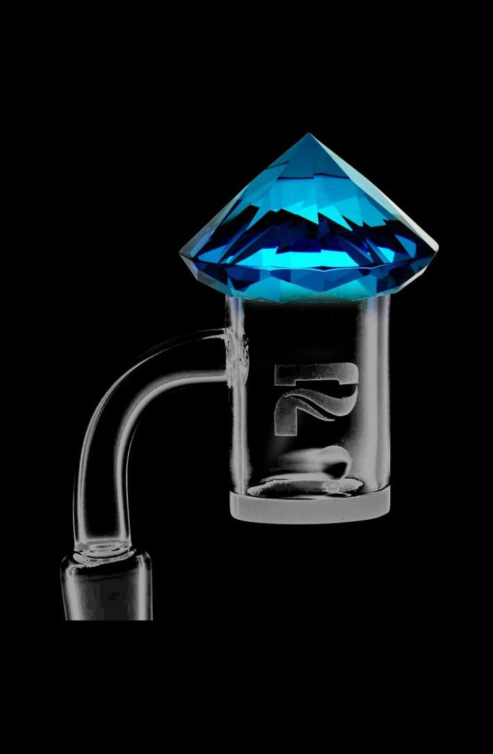 Gorgeous Full Diamond Flat Spin Channel Carb Cap