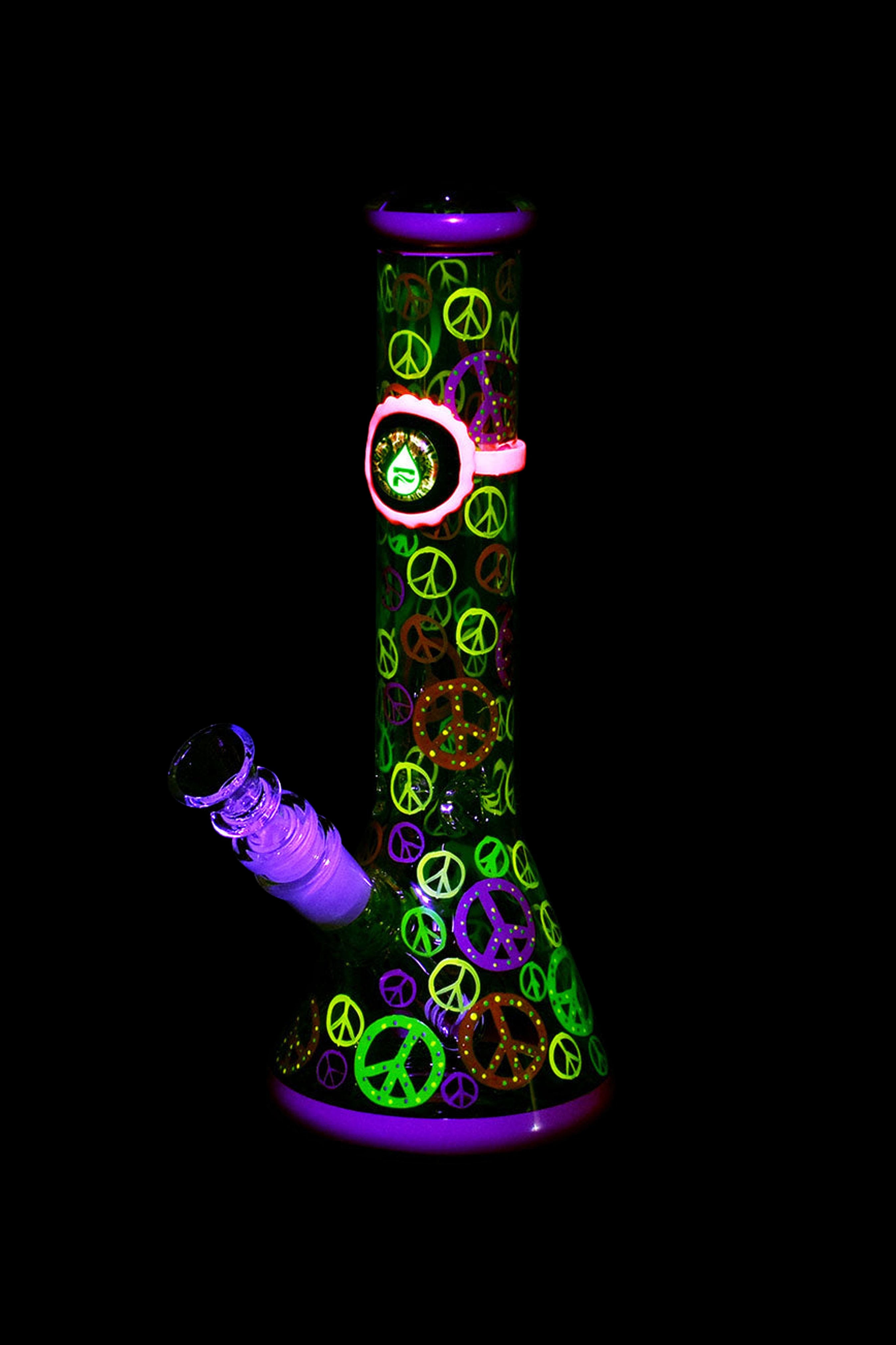 Pulsar Peacekeeper Glow-in-the-Dark Beaker Water Pipe