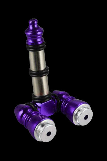 Incredible Double Bowl Aluminum Pipe with Bowl Saver Lids