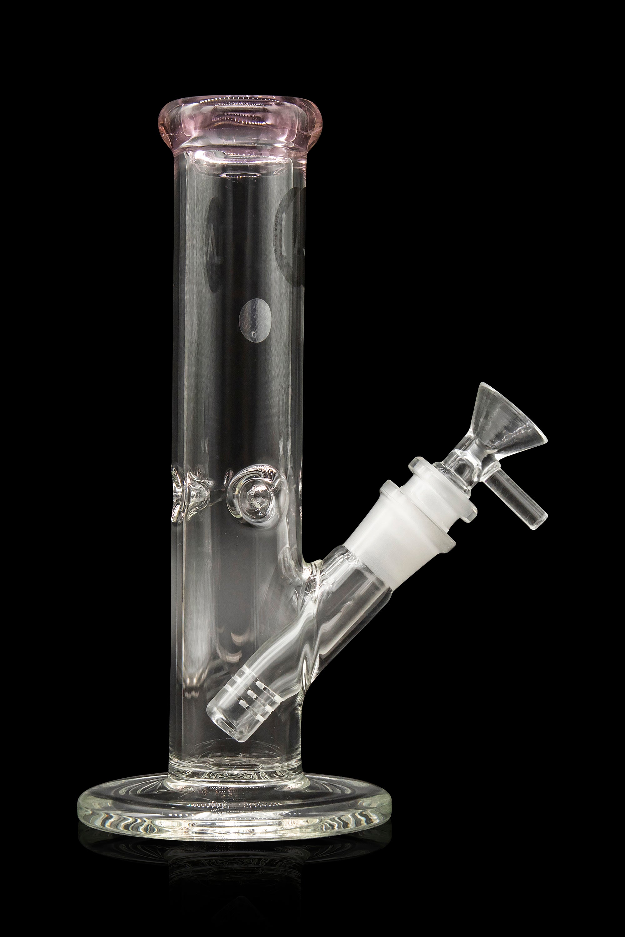 LA Pipes Borosilicate Glass Straight Tube Bong - A Timeless Classic