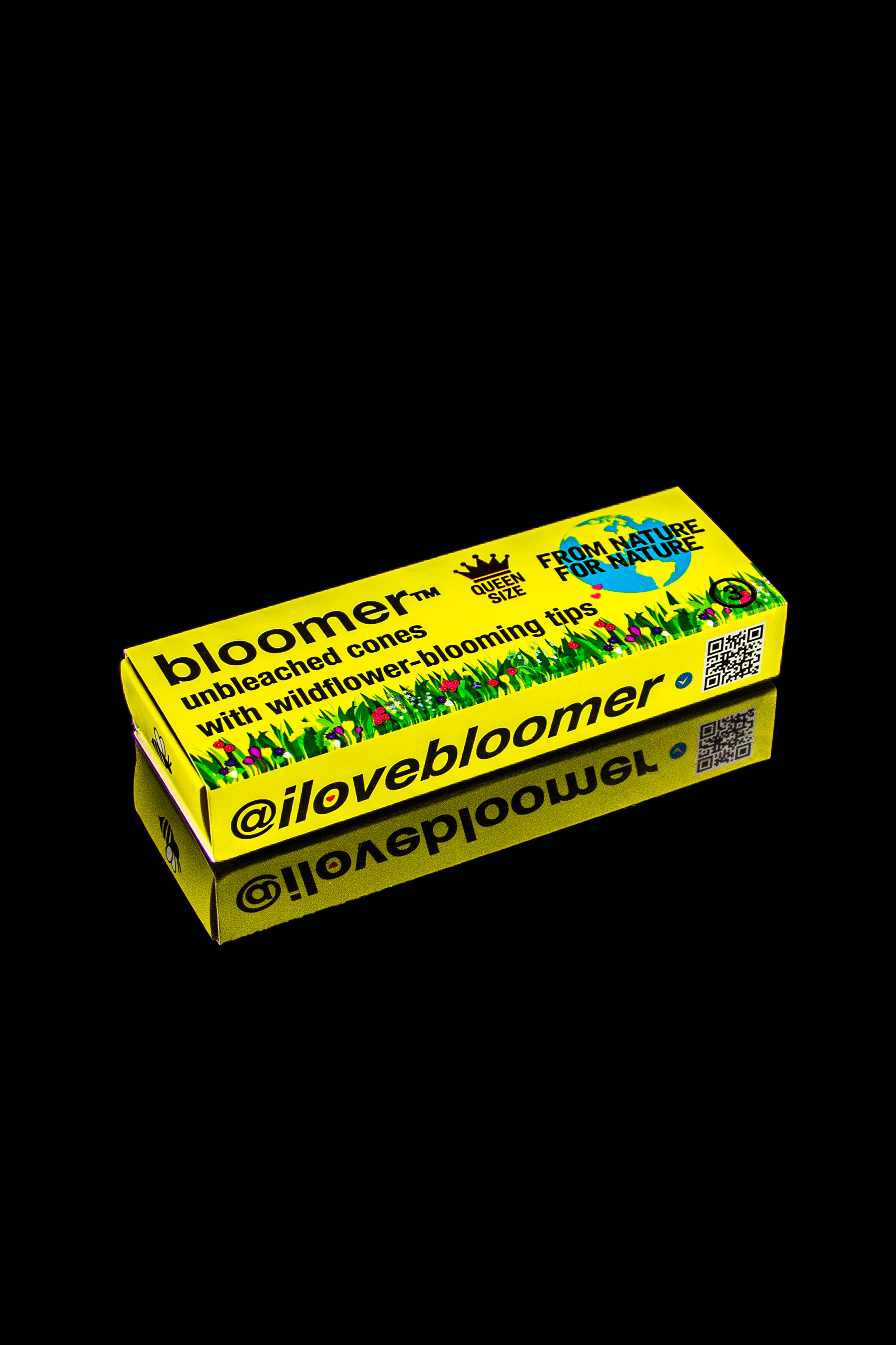 Bloomer Queen Bee Size Unbleached Organic Paper Cones - Save the Bees!