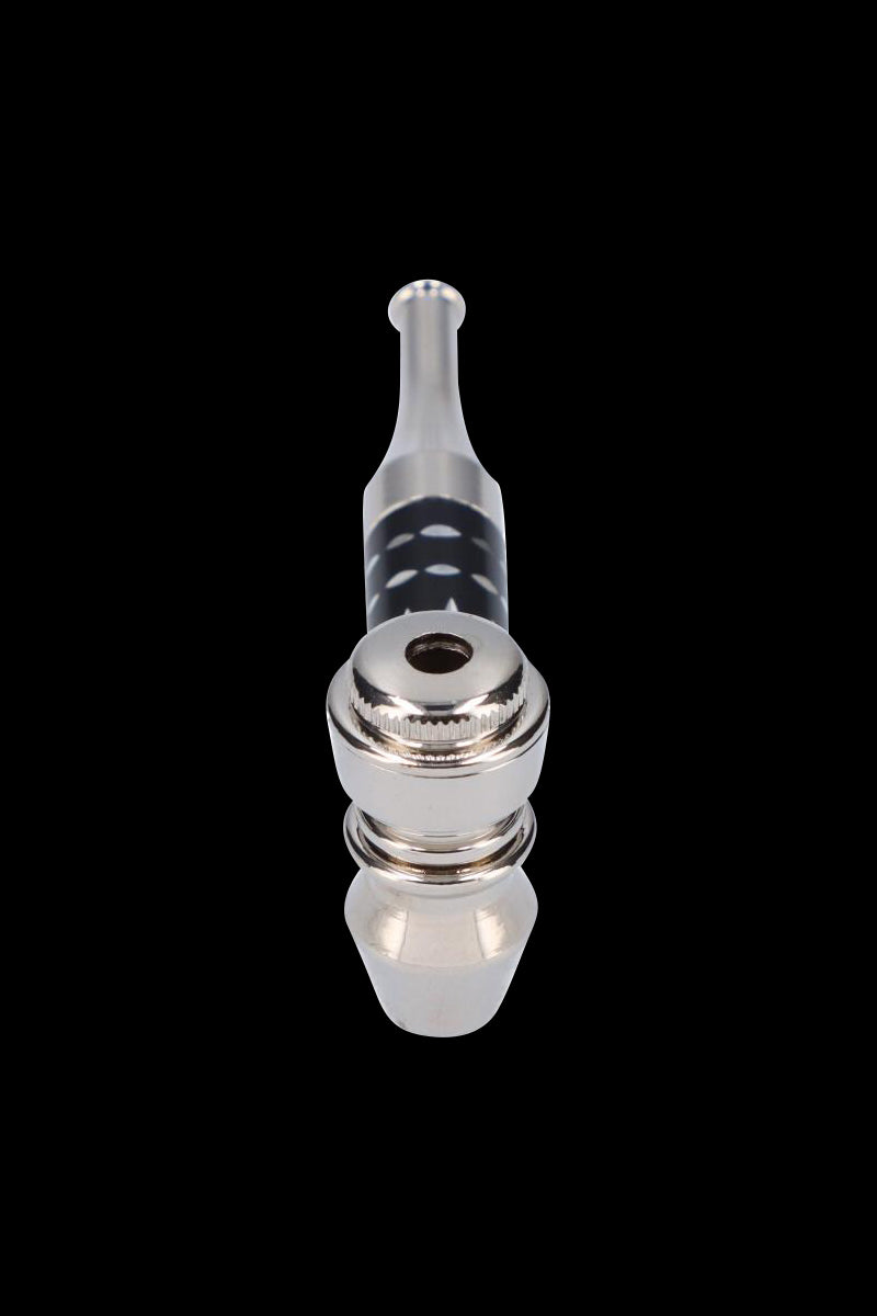 Gorgeous Colored Stem Metal Hand Pipe