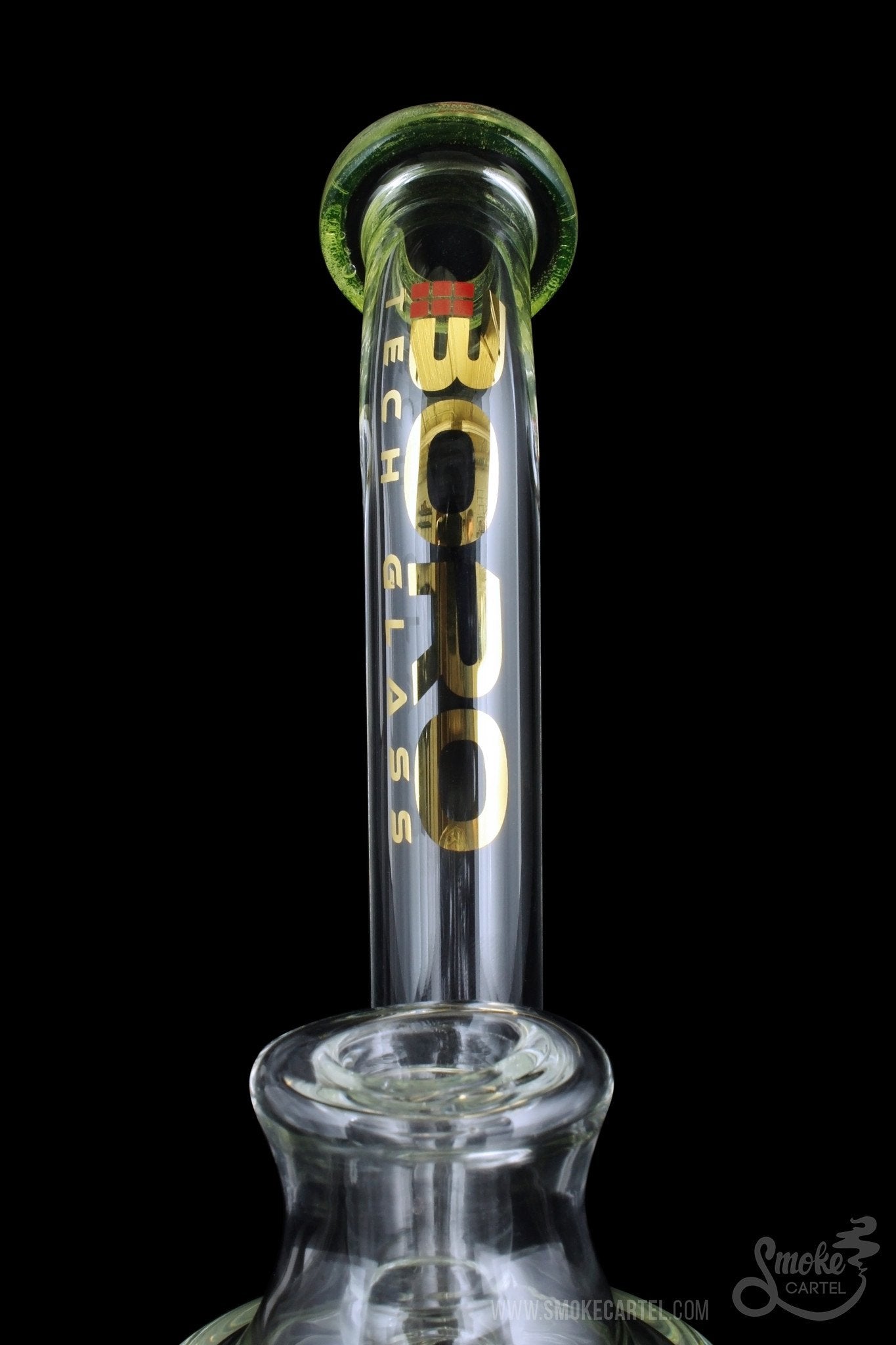 BoroTech Glass Rok Bubbler: Suspended Frit Drum Perc Magic