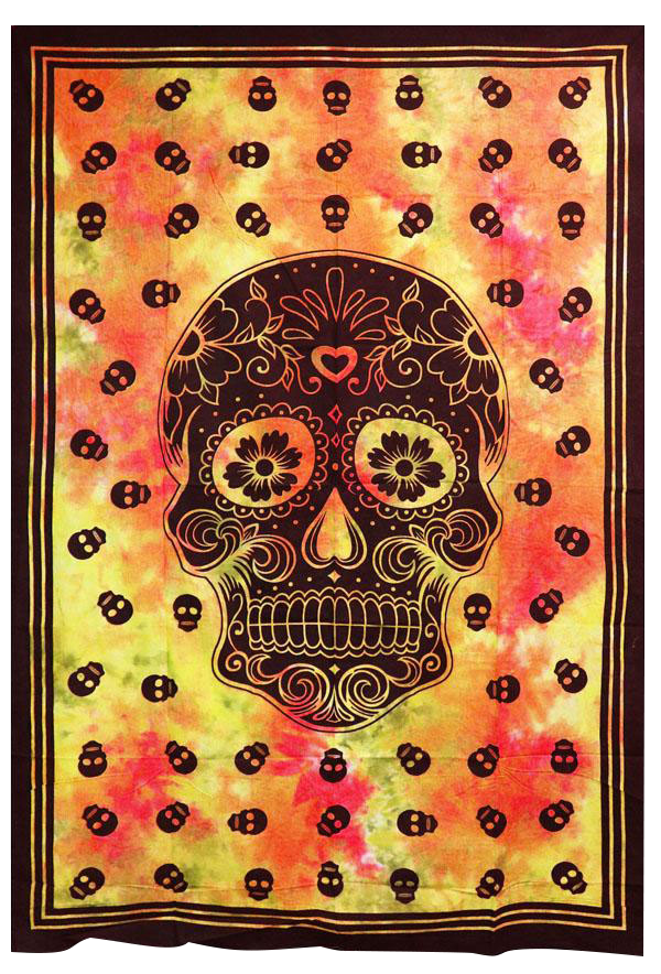 Eye - Catching Multi Skull Tapestry