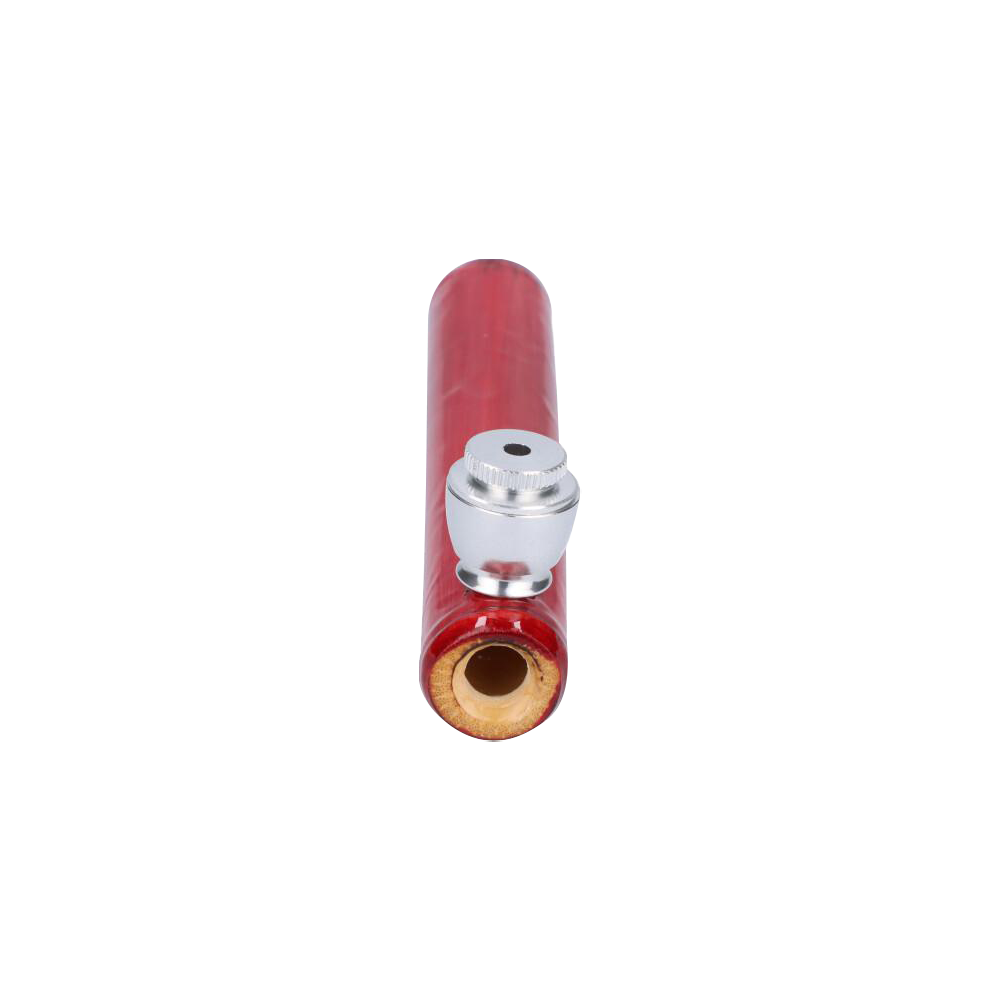 Elegant Bamboo Steamroller Pipe with Capped Herb Bowl