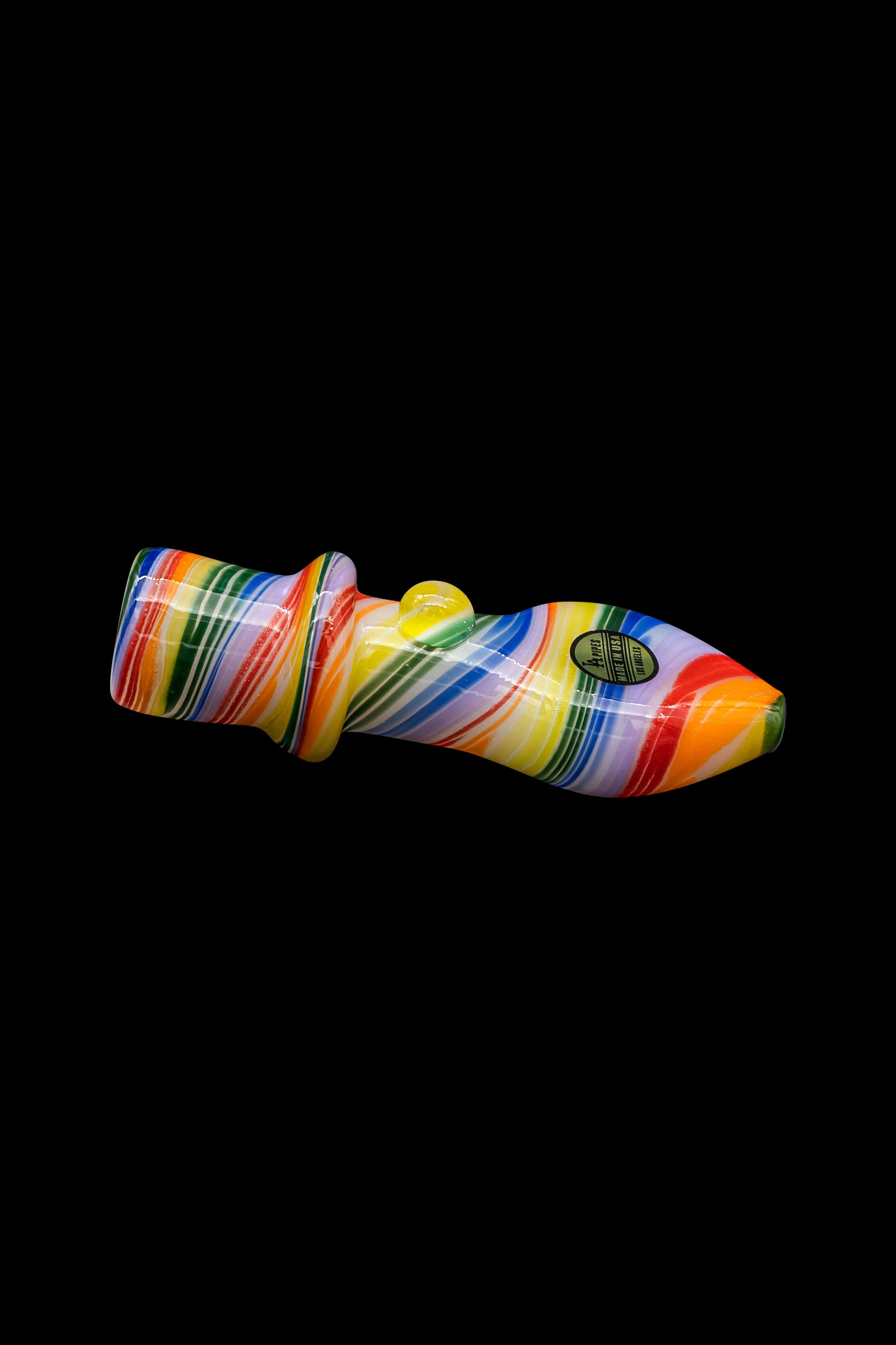 LA Pipes Rainbow Tornado Chillum: A Stunning Smoking Companion