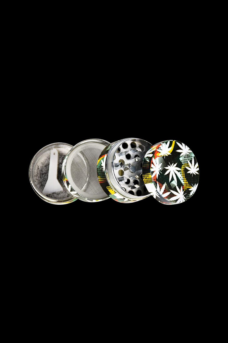 Hemp Leaves 4-Piece Grinder - 12 Pack: Perfect for Ents on the Go!