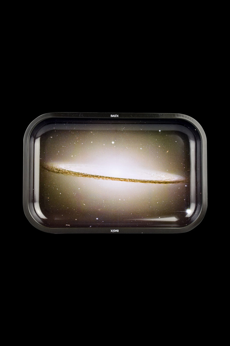 Basix Galactic Big Bang Metal Rolling Tray - Elevate Your Smoking Experience