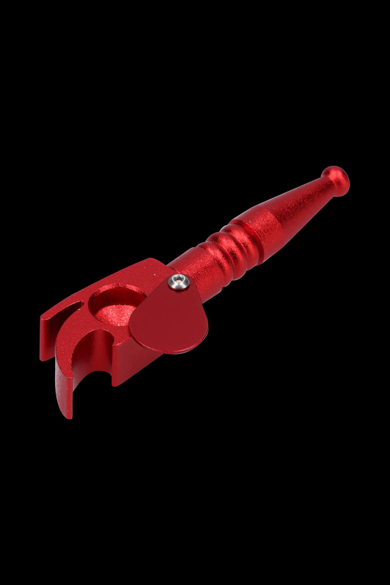 Incredible Metal Hand Pipe with Swivel Lid and Bottle Opener