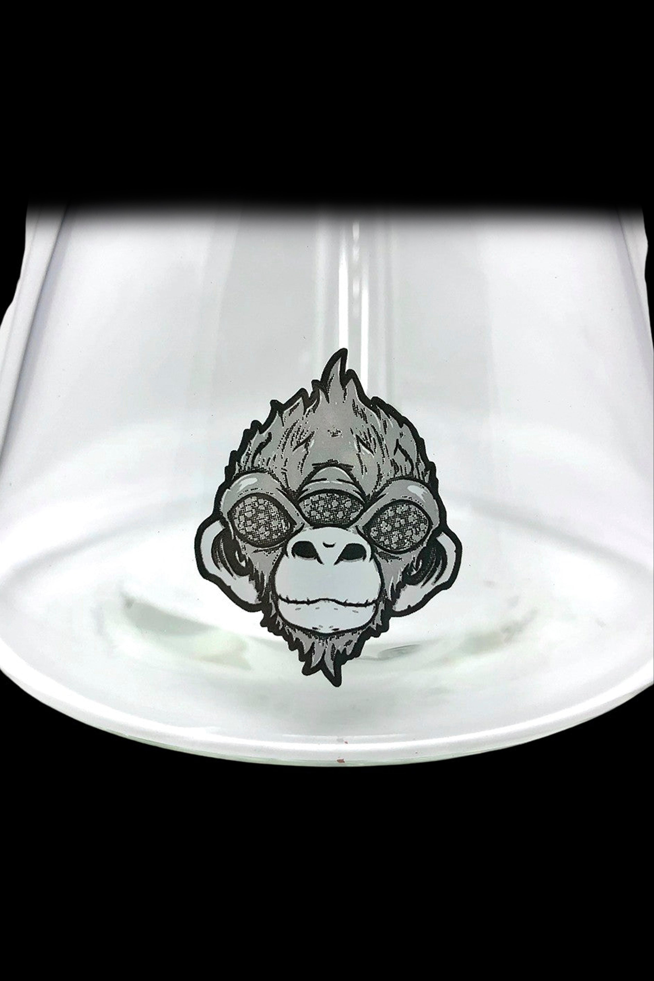 AFM Zebra Glass Beaker Bong - Premium Smoking Accessory