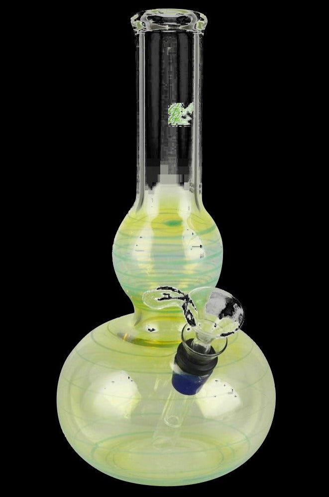 Glowfly Glass Bubble Base Water Pipe - A Must - Have Smoking Companion