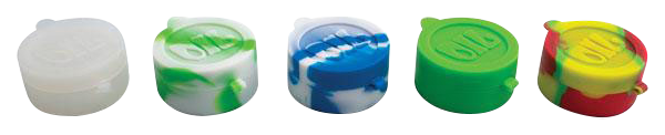 Bulk 50-Pack Dual Compartment Silicone Cylinder Containers - Ideal for Concentrates Storage