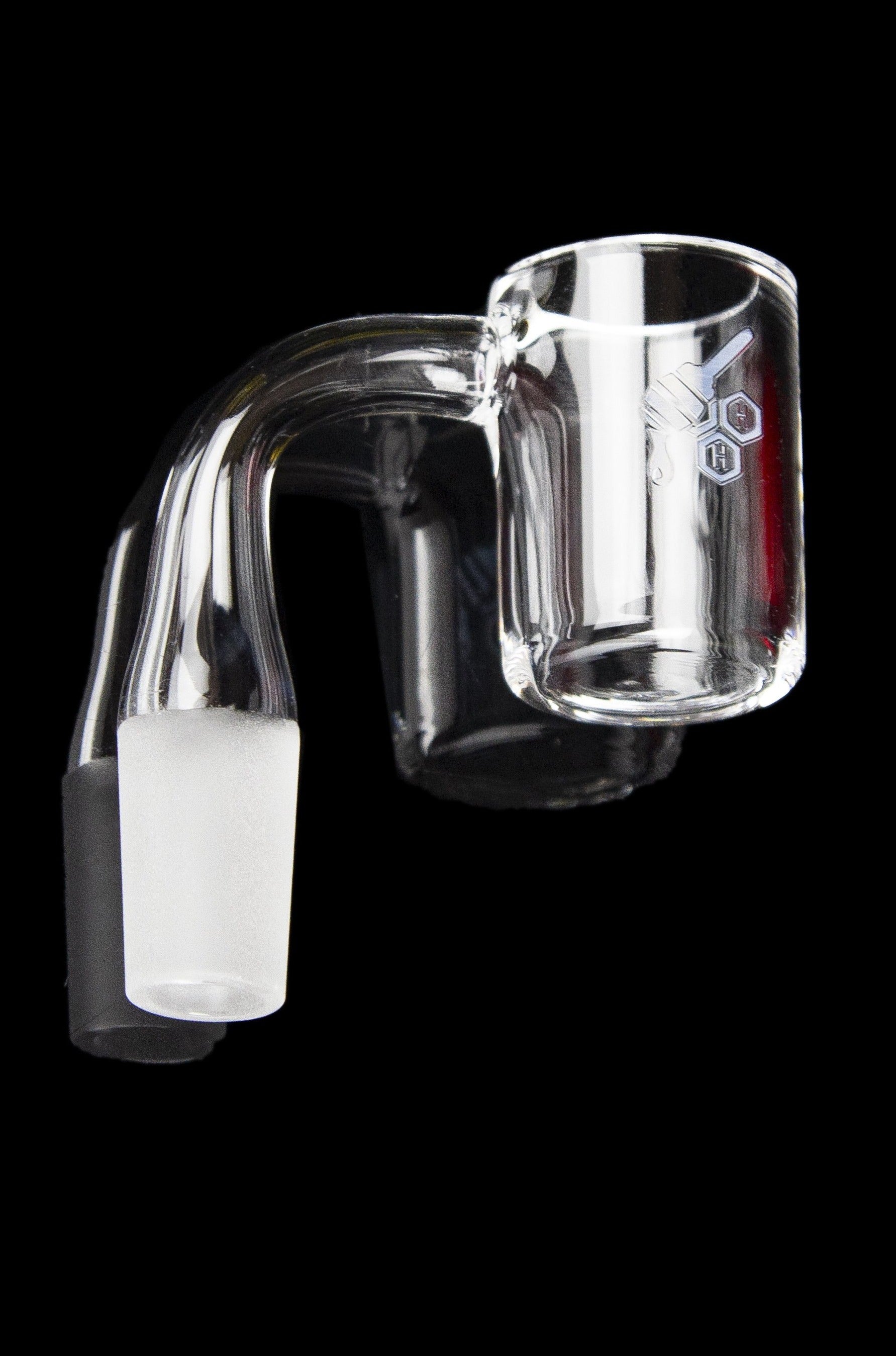 Honeybee Herb Flat Top Original Quartz Banger - Yellow Line: Premium Dabbing Essential