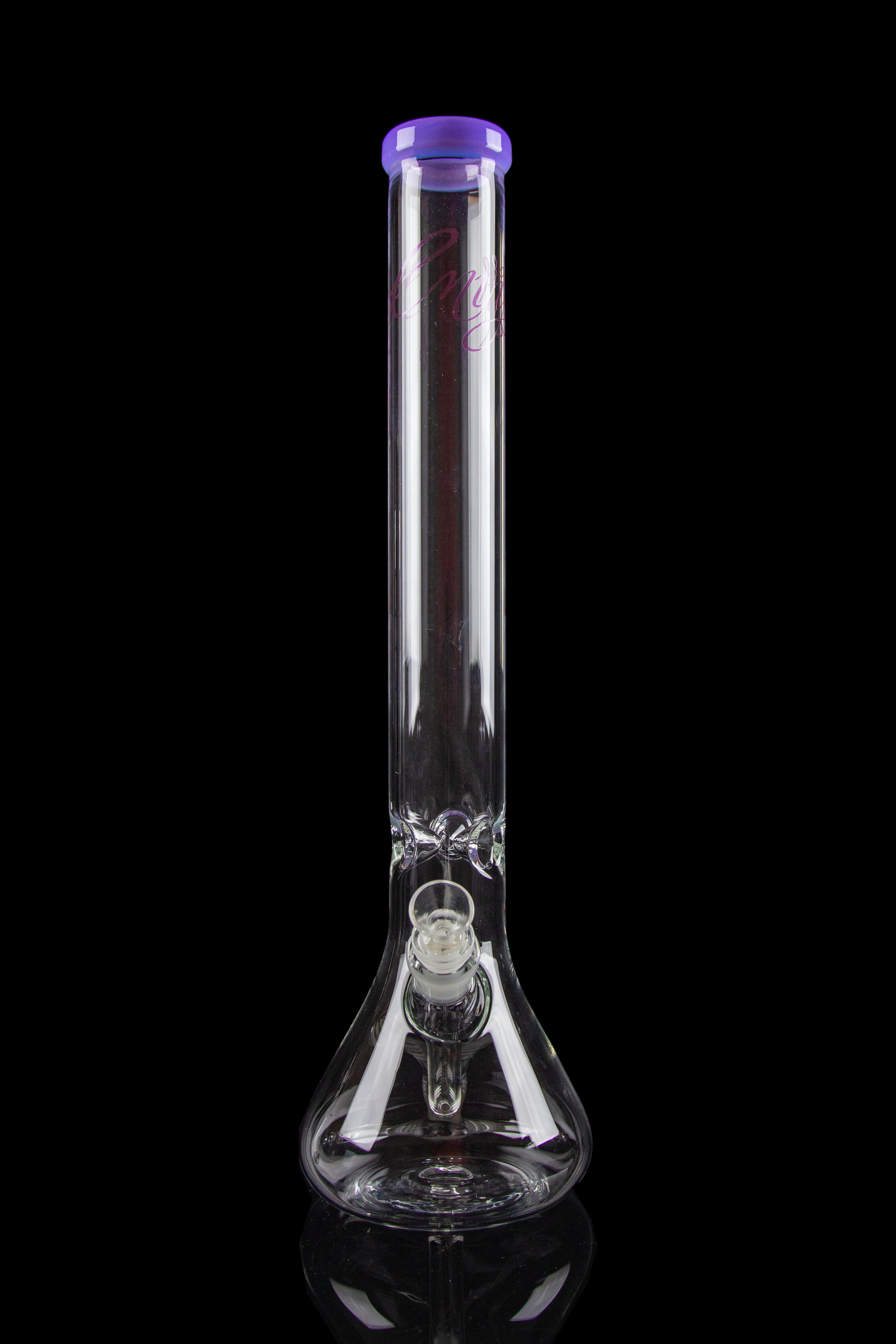 Envy Glass 18-Inch Stylish Beaker Bong with Colored Mouthpiece
