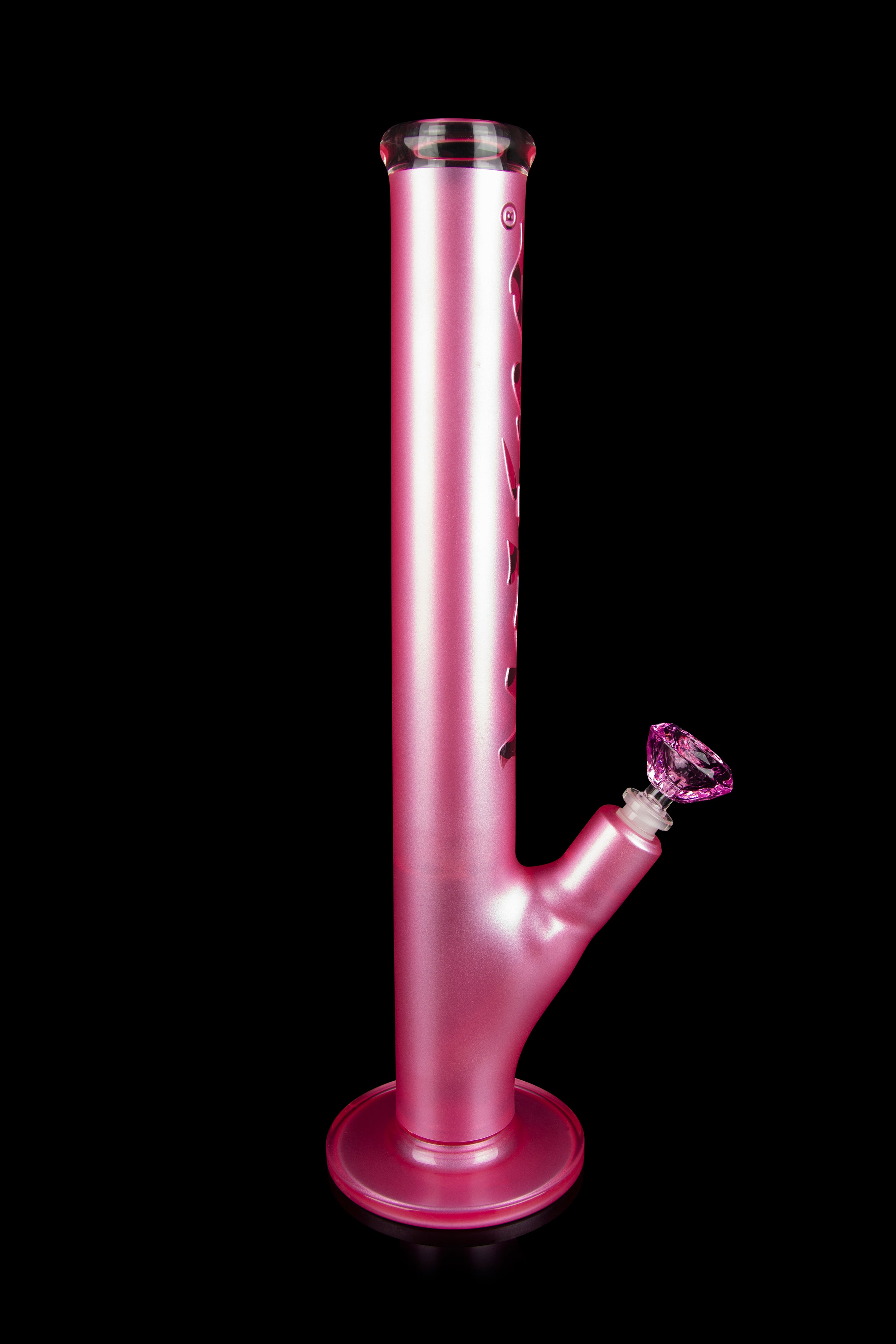 Molino Glass Feline Pink Bong - A Must - Have for Pink Lovers!