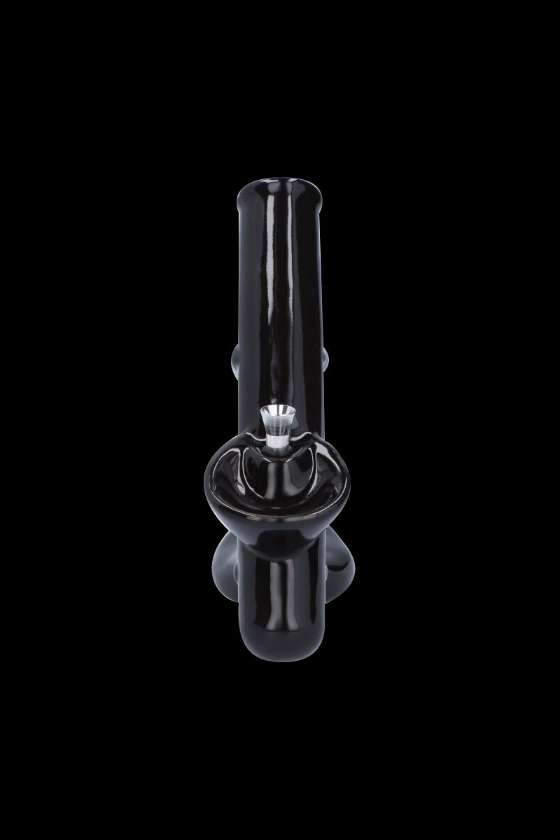 Gorgeous Grip Handle Ceramic Bong with Built-In Tray