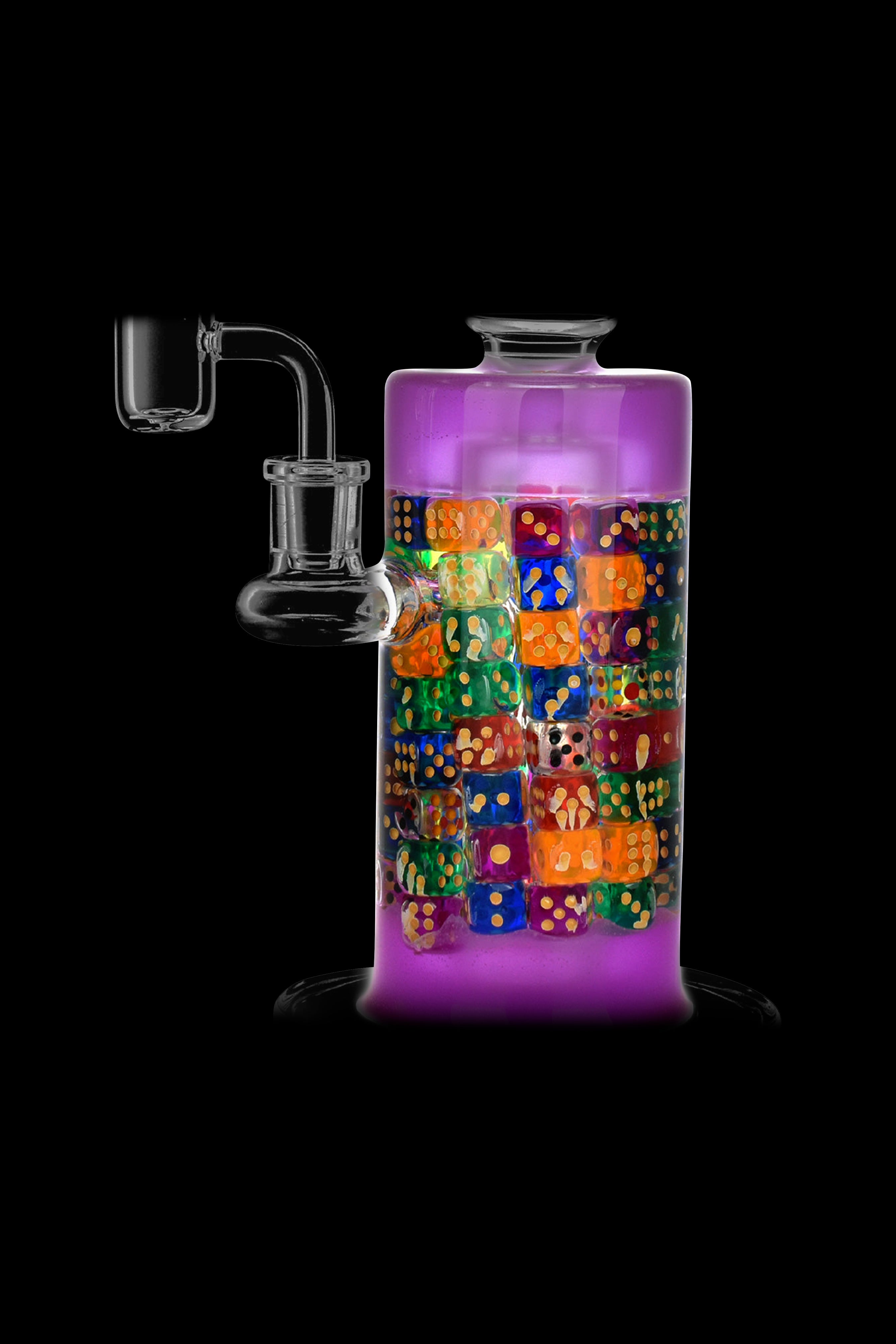 Lucky Dice Dab Rig - A Colorful Smoking Adventure
