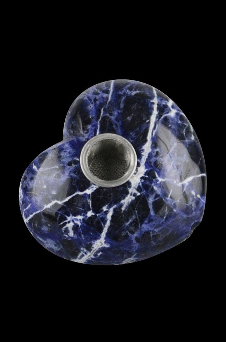 Enchanting Kyanite Heart Gemstone Hand Pipe